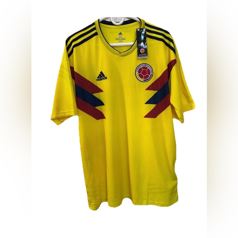 ADIDAS Colombia 2018 World Cup Home Jersey-XXL-FIFA Soccer Futbol Blokecore NWT